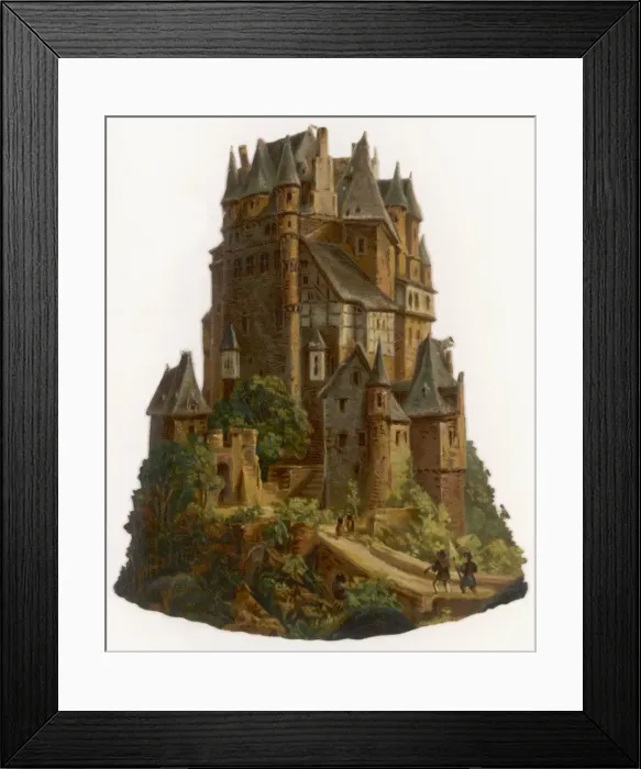 Framed Print : Buildings / Castle (Scrap) Framed Print : Buildings / Castle (Scrap)