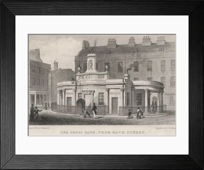 Framed Print : England / Bath / Cross Bath Framed Print : England / Bath / Cross Bath