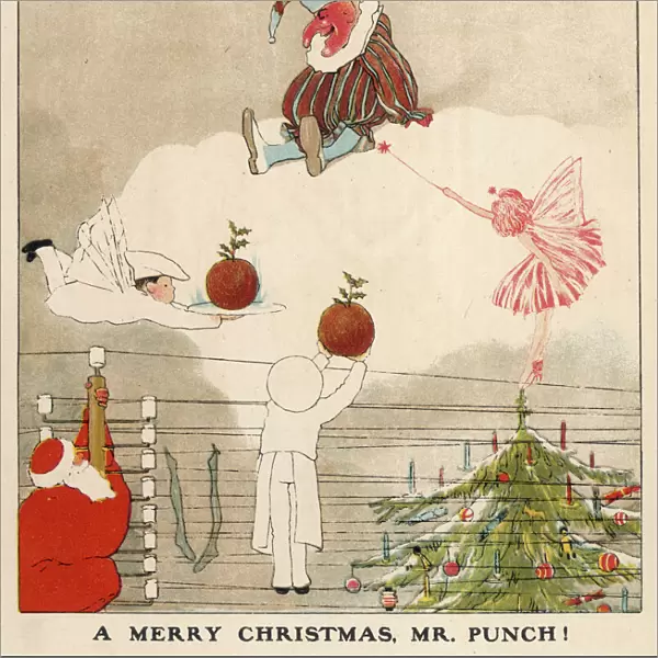 Santa and Mr Punch