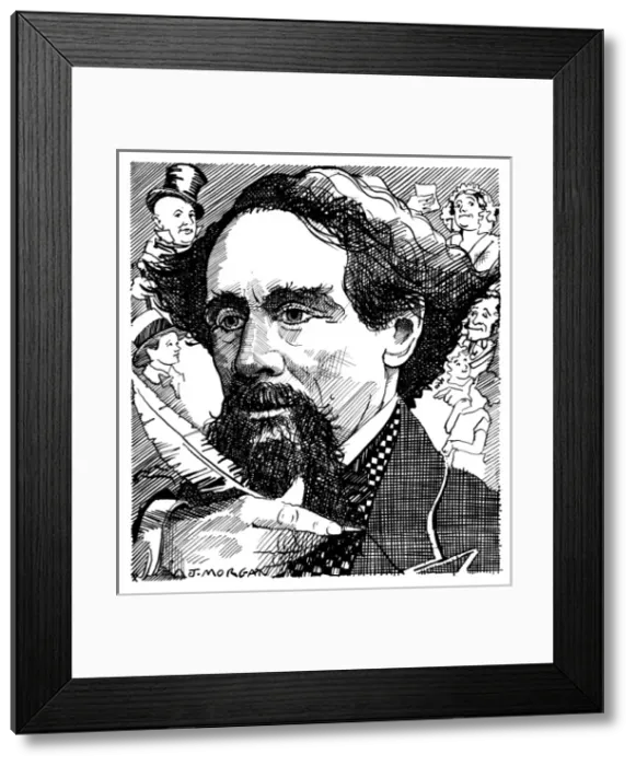 Framed Print : Charles Dickens Framed Print : Charles Dickens