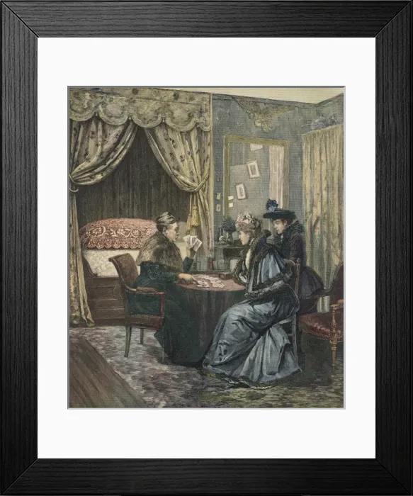 Framed Print : Reading the Tarot Framed Print : Reading the Tarot