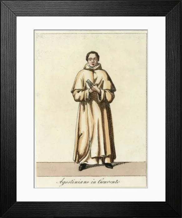 Framed Print : Agostiniano Monk (Out) Framed Print : Agostiniano Monk (Out)