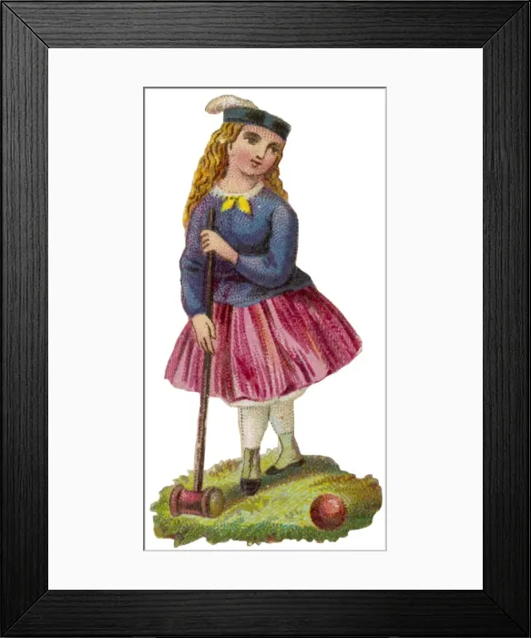 Framed Print : Girl Playing (Scrap) Framed Print : Girl Playing (Scrap)