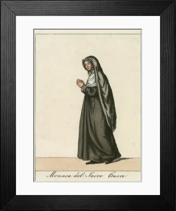Framed Print : Nun of Sacred Heart Framed Print : Nun of Sacred Heart
