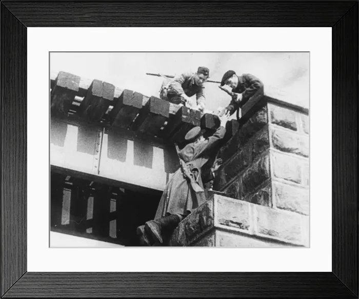 Framed Print : Mining a Bridge Framed Print : Mining a Bridge
