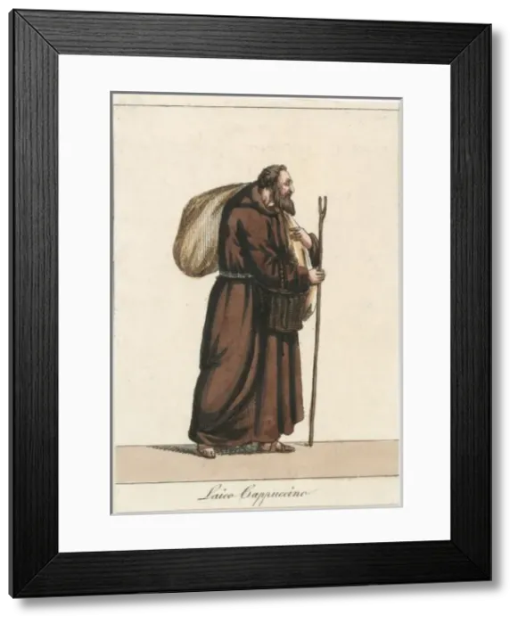 Framed Print : Capuchin Lay Brother Framed Print : Capuchin Lay Brother