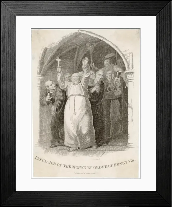 Framed Print : Expulsion of Monks 1530S Framed Print : Expulsion of Monks 1530S