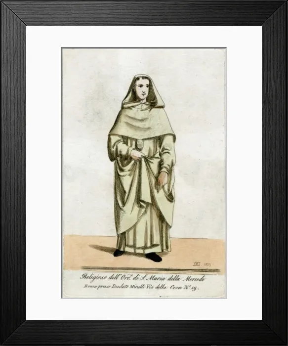 Framed Print : Monk of Santa Maria Framed Print : Monk of Santa Maria
