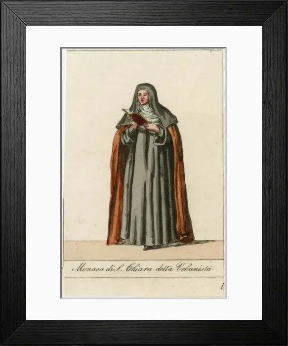 Framed Print : Nun of Santa Chiara Framed Print : Nun of Santa Chiara