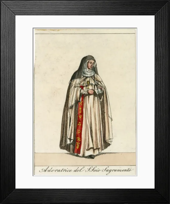 Framed Print : Adoration of Sacrament Framed Print : Adoration of Sacrament