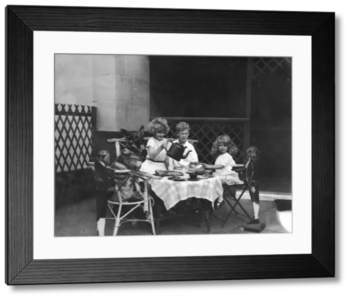 Framed Print : Childrens Tea Party Framed Print : Childrens Tea Party
