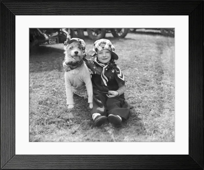 Framed Print : MR. EVERYMAN & HIS DOG Framed Print : MR. EVERYMAN & HIS DOG