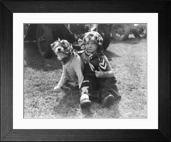 Framed Print : MR. EVERYMAN & HIS DOG Framed Print : MR. EVERYMAN & HIS DOG