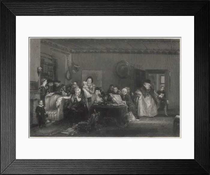 Framed Print : Reading the Will Framed Print : Reading the Will