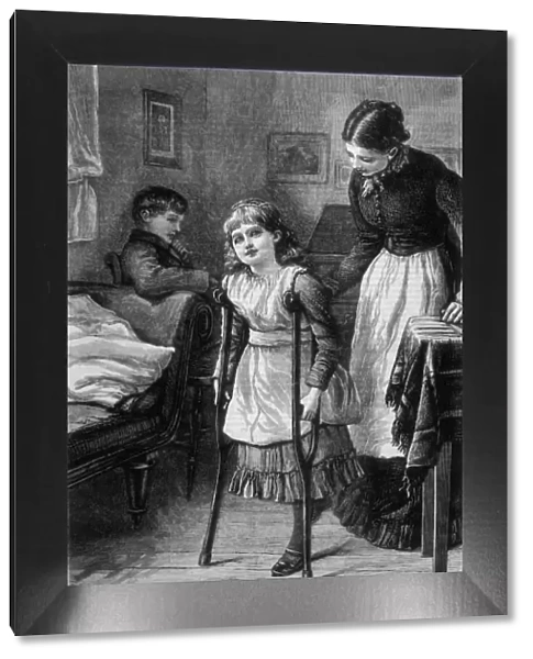 Girl on Crutches  /  1882