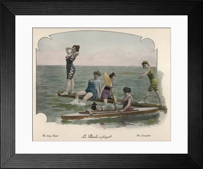 Framed Print : Bathing Beauties 1890S Framed Print : Bathing Beauties 1890S