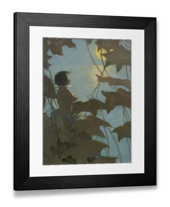 Framed Print : Water Babies / Tom / Moon Framed Print : Water Babies / Tom / Moon
