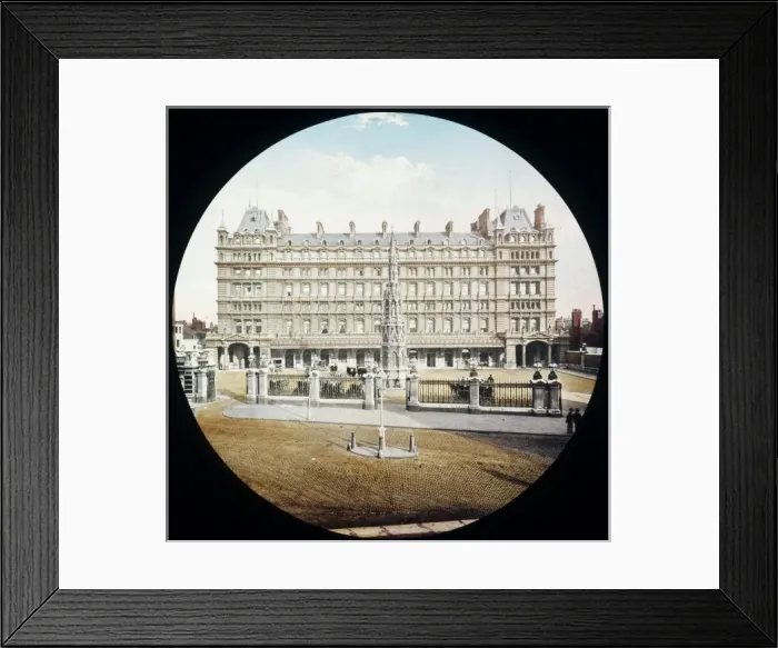 Framed Print : Charing X Lantern Slide Framed Print : Charing X Lantern Slide