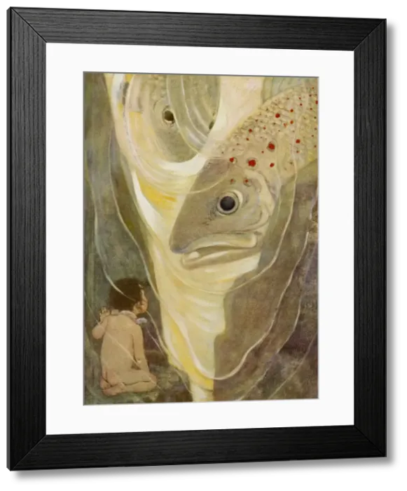 Framed Print : Water Baby / Tom / Salmonr Framed Print : Water Baby / Tom / Salmonr
