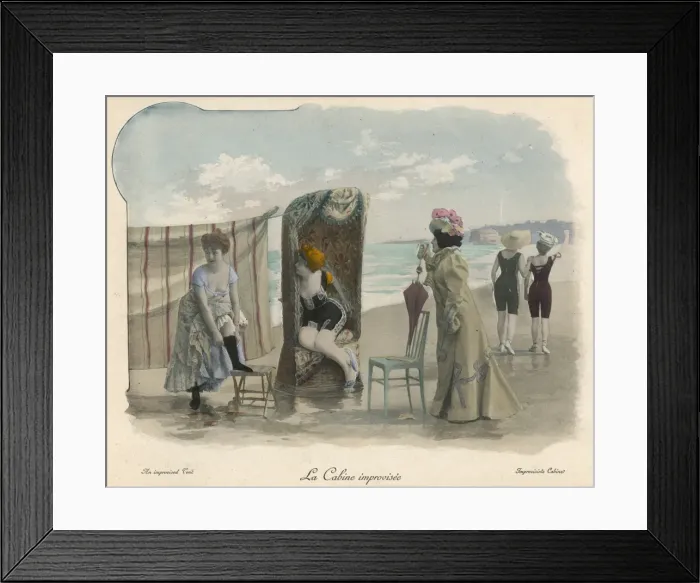 Framed Print : Bathing Beauties 1890S Framed Print : Bathing Beauties 1890S