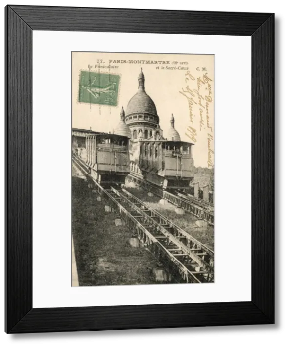Framed Print : Paris  /  Sacre Coeur 1919
