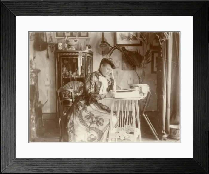 Framed Print : French Domestic Scene