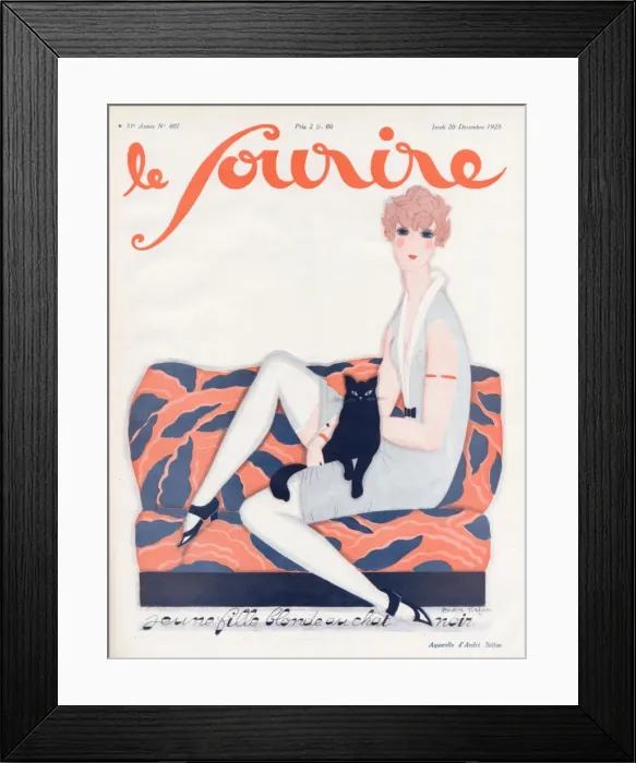 Framed Print : Woman with Cat 1928 Framed Print : Woman with Cat 1928