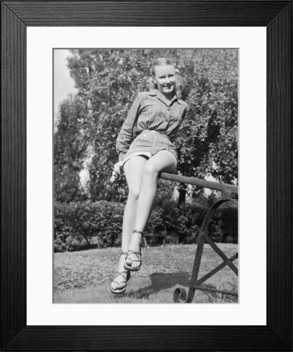 Framed Print : Female Type / Summer Day Framed Print : Female Type / Summer Day