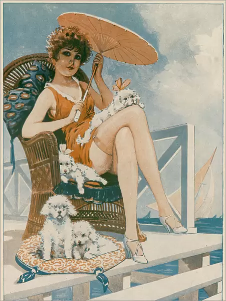 Woman with Dogs 1929