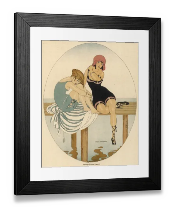 Framed Print : Bathing Beauties 1916 Framed Print : Bathing Beauties 1916