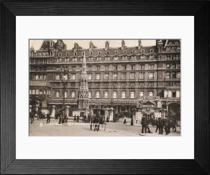 Framed Print : Charing Cross Stn 1907 Framed Print : Charing Cross Stn 1907