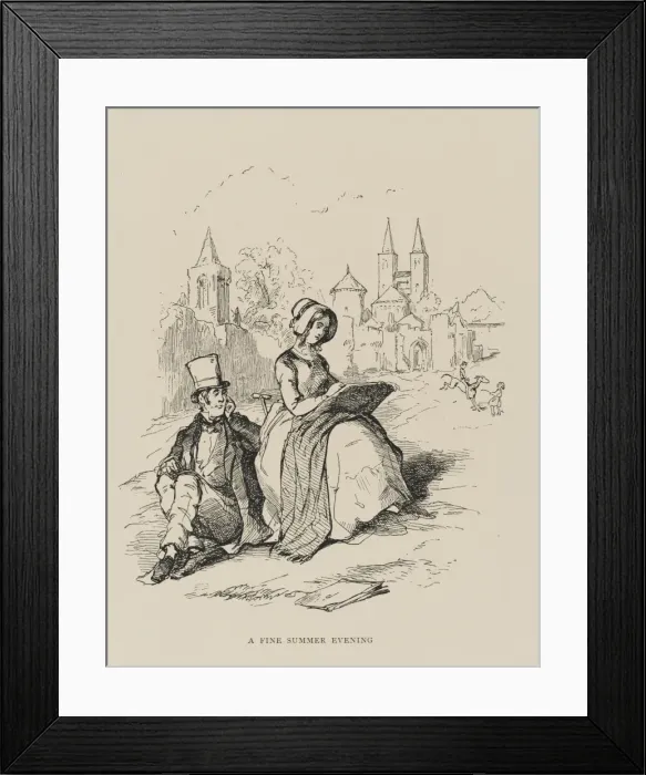 Framed Print : Vanity Fair / Sketching Framed Print : Vanity Fair / Sketching