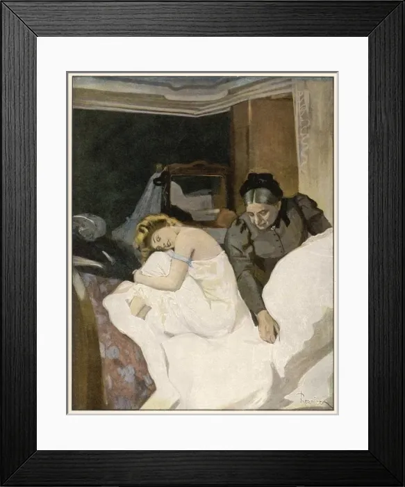 Framed Print : Maid and Bed Framed Print : Maid and Bed