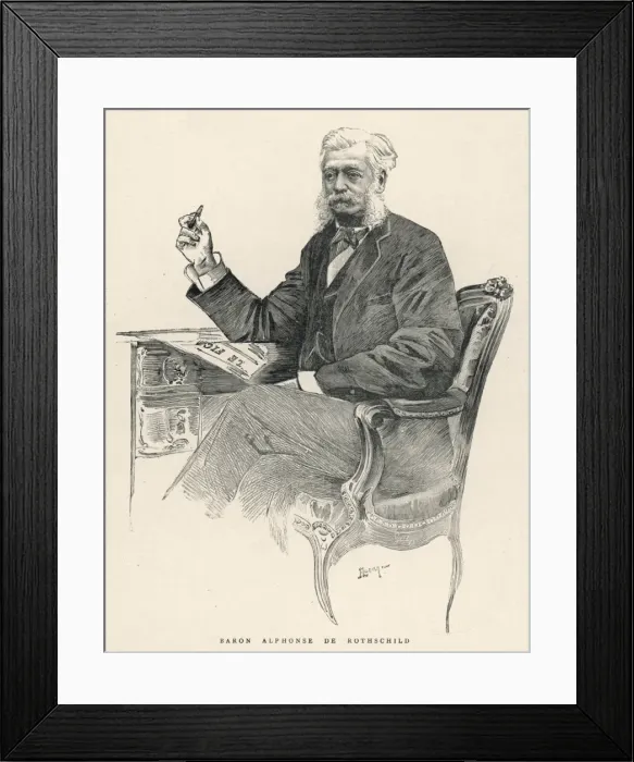 Framed Print : Alphonse De Rothschild Framed Print : Alphonse De Rothschild