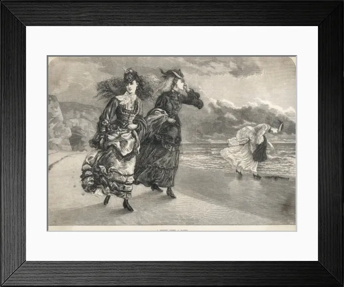 Framed Print : Walking Along the Beach Framed Print : Walking Along the Beach