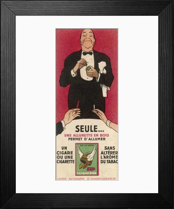 Framed Print : Waiters Lights up Cigars Framed Print : Waiters Lights up Cigars