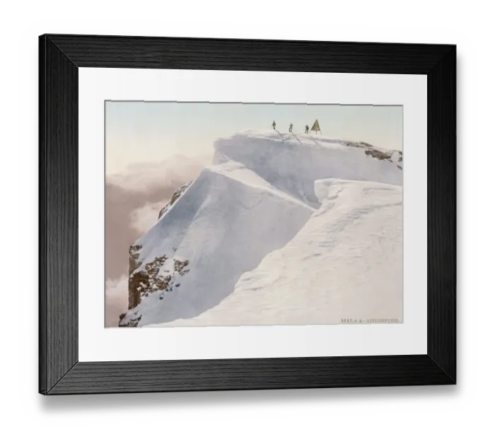 Framed Print : Climbing, Alps (Photo) Framed Print : Climbing, Alps (Photo)