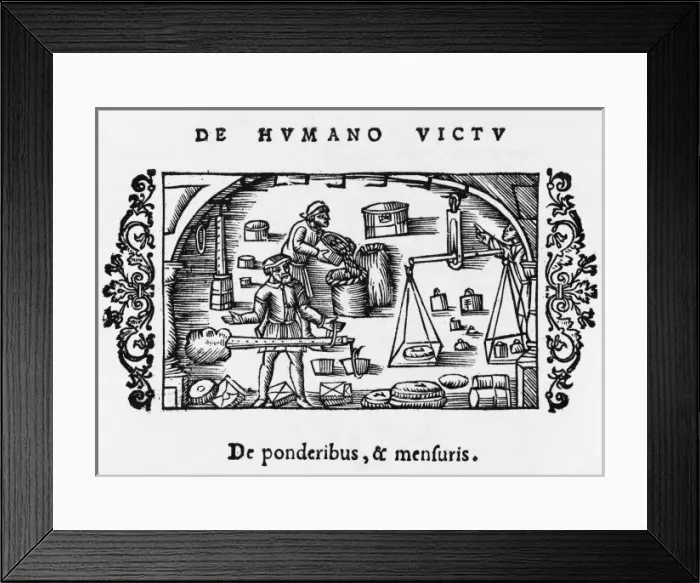 Framed Print : Weighing & Measuring Framed Print : Weighing & Measuring
