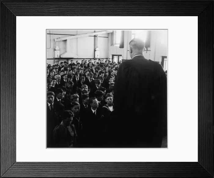 Framed Print : School Assembly 1960 Framed Print : School Assembly 1960