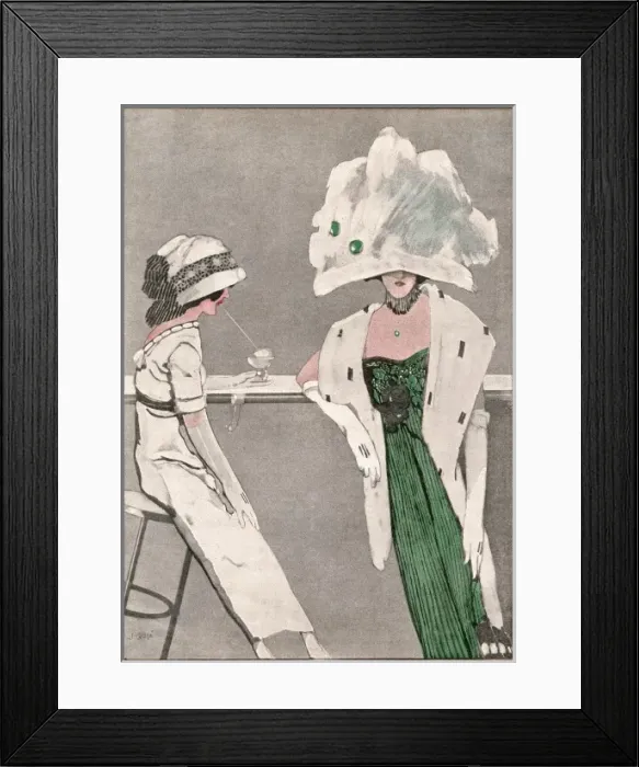 Framed Print : Ladies and Ice-Cream Framed Print : Ladies and Ice-Cream