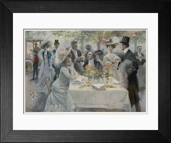 Framed Print : Paris / Park / Boulogne 1909 Framed Print : Paris / Park / Boulogne 1909