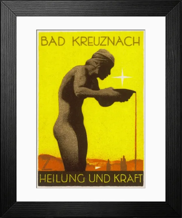 Framed Print : Advert / Visit Kreuznach Framed Print : Advert / Visit Kreuznach