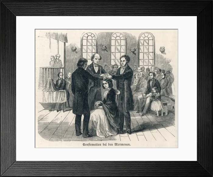Framed Print : Mormon Confirmation Framed Print : Mormon Confirmation
