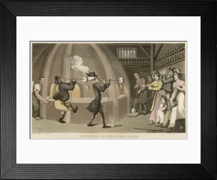 Framed Print : Rowlandson / Glass House Framed Print : Rowlandson / Glass House