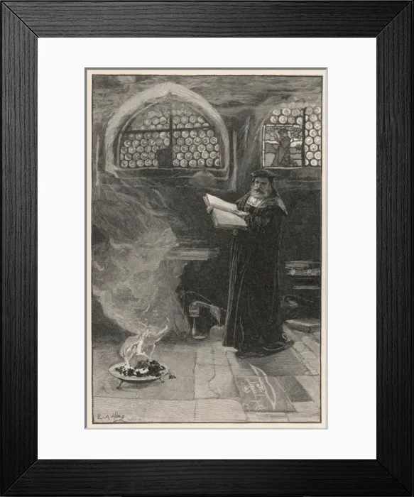 Framed Print : Faust Practices Magic Framed Print : Faust Practices Magic