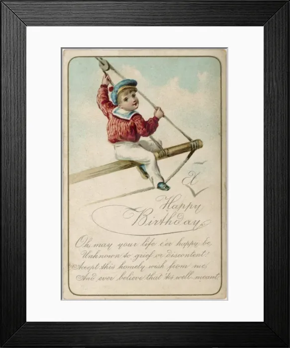 Framed Print : Boy in Rigging Framed Print : Boy in Rigging