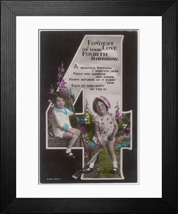 Framed Print : Fourth Birthday Framed Print : Fourth Birthday