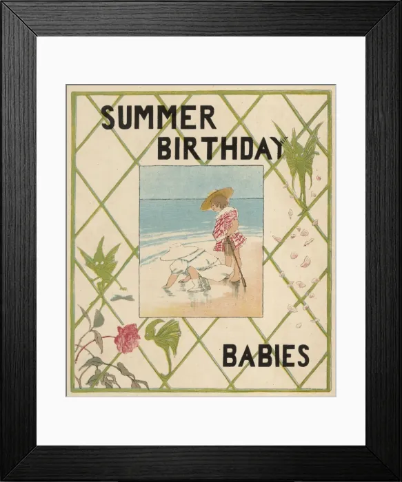 Framed Print : Summer Birthdays Framed Print : Summer Birthdays