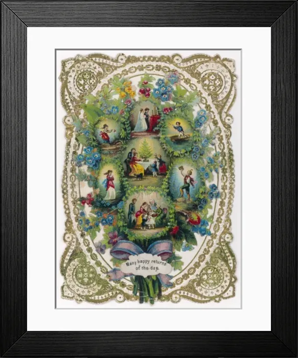 Framed Print : Elaborate Card Framed Print : Elaborate Card