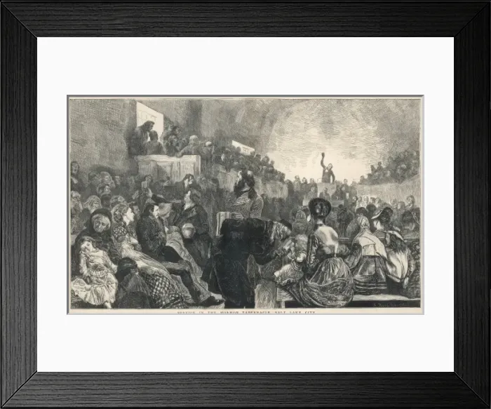 Framed Print : Mormon Service Framed Print : Mormon Service